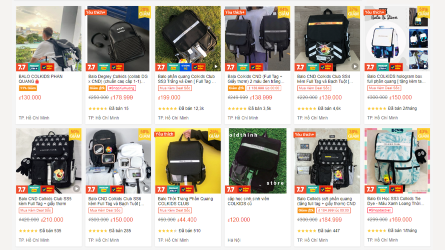 The emergence of counterfeit products with inferior quality and varying prices on Shopee