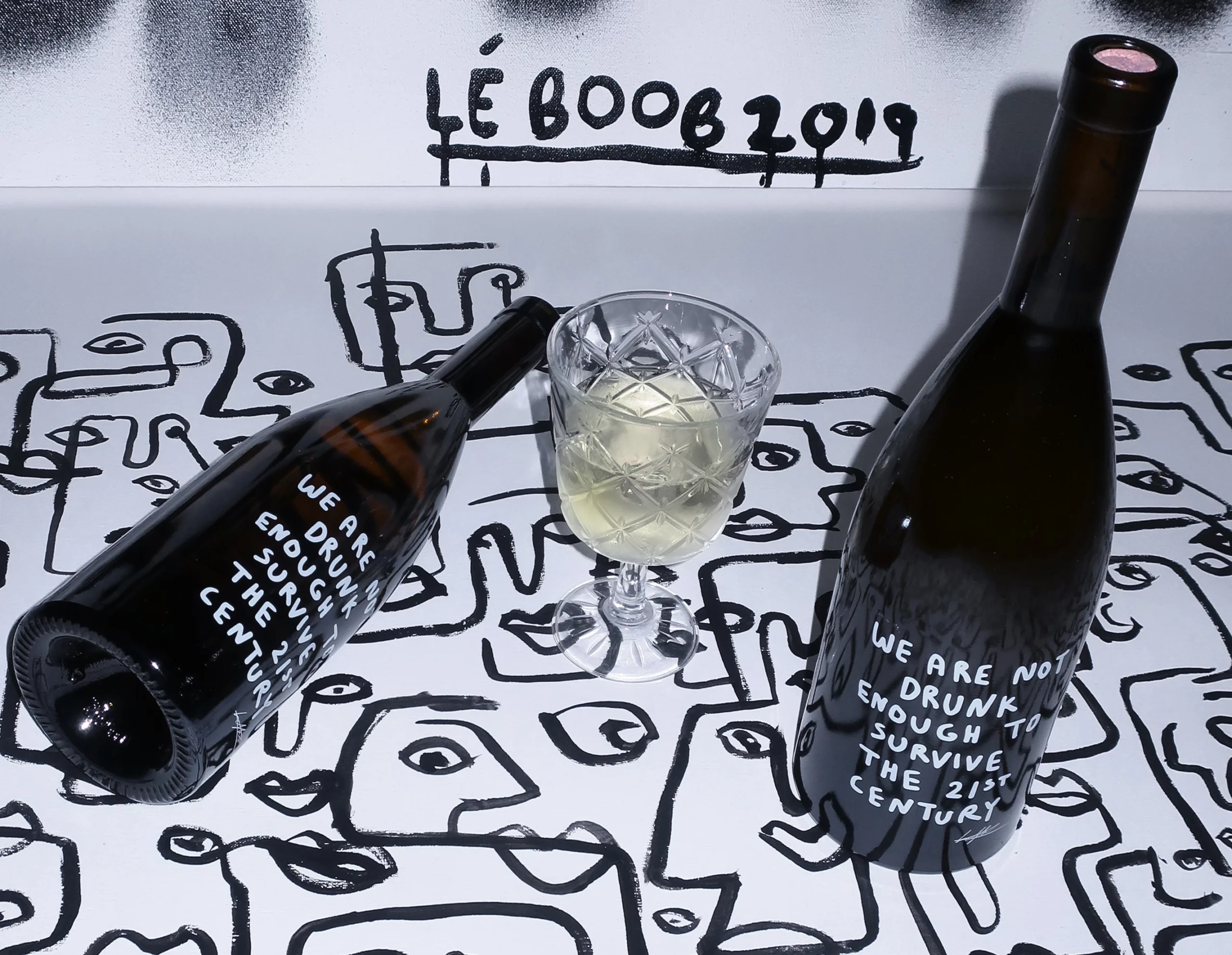 the message on the limited edition “Untitled”s wine sends a playful a category-disrupting message 